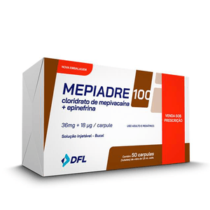 Anestésico Mepivacaína Mepiadre 100 - DFL