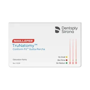 Cone de guta percha Trunatomy c/60 - Dentsply Sirona