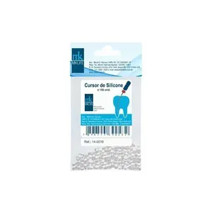 Cursor de silicone endodôntico 1,0mm branco c/100 - MK Life