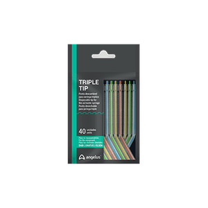 Ponta seringa tríplice Triple Tips c/40 - Angelus