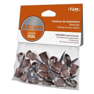 Ponta misturadora Allcem marron c/20 - FGM