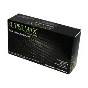 Luva de nitrilo procedimento Black Supermax - Supermax