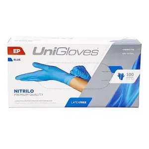 Luva de nitrilo procedimento Azul Unigloves - Unigloves