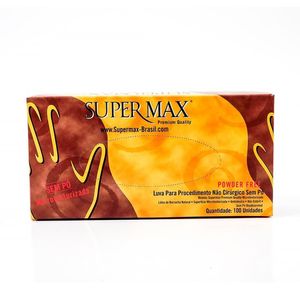 Luva de látex procedimento sem pó Supermax - Supermax