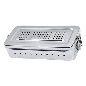 Caixa inox perfurado 26X12X06 com trava GG - Golgran