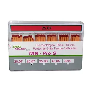 Cone de guta percha Pro G c/60 - Tanari