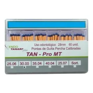 Cone de guta percha sortida PRO MT c/60 - Tanari