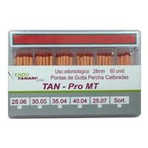 Cone de guta percha nº25.03 PRO c/60 - Tanari