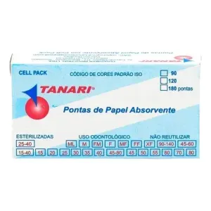 Ponta de papel absorvente cellpack ISO c/120 - Tanari