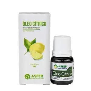 Solvente óleo cítrico de laranja 10 mL - Asfer