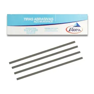 Tiras de lixa de aço 6mm c/12 - Fava