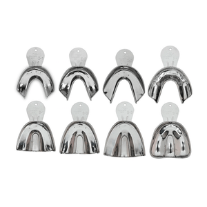 Moldeira inox lisa adulto kit c/8 - Tecnodent