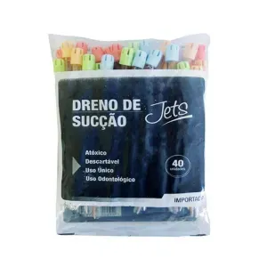 Sugador descartável c/40 - Injecta