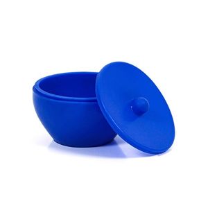 Pote paladon silicone azul escuro com tampa - Nova OGP