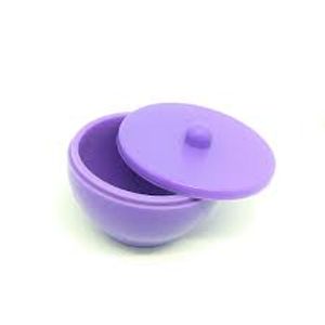Pote paladon silicone roxo com tampa - Nova OGP