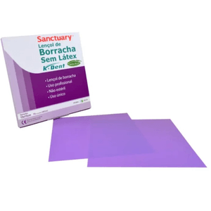 Lençol de borracha roxo 15x15cm sem látex médio - Sanctuary
