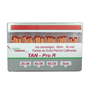 Cone de guta percha Pro R c/60 - Tanari