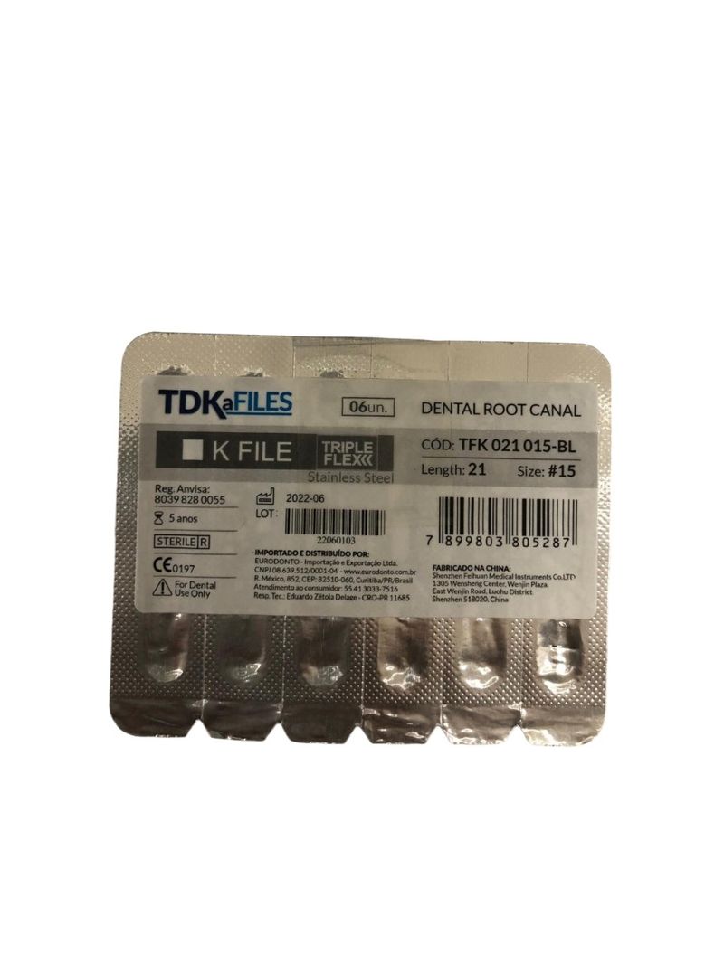 Lima-manual-K-File-Triple-Flex---TDK
